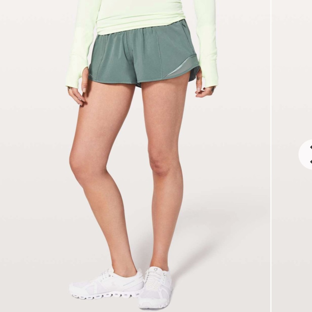 Lululemon Hotty Hot Short II *2.5" Juniper 10